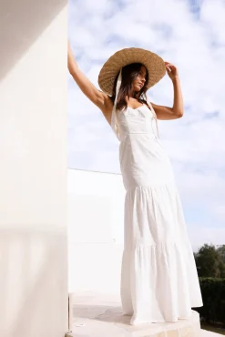 It's Warming Up Maxi Dress White