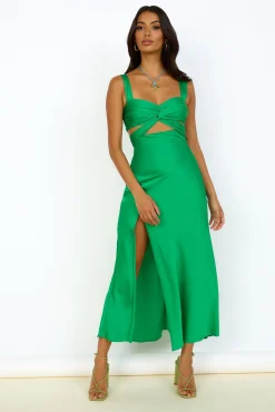 Ivy Grows Maxi Dress Green