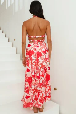 Joyful Quest Maxi Dress Red