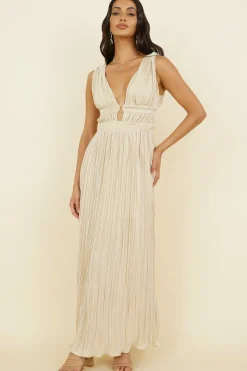 Jupiter Calling Maxi Dress Beige