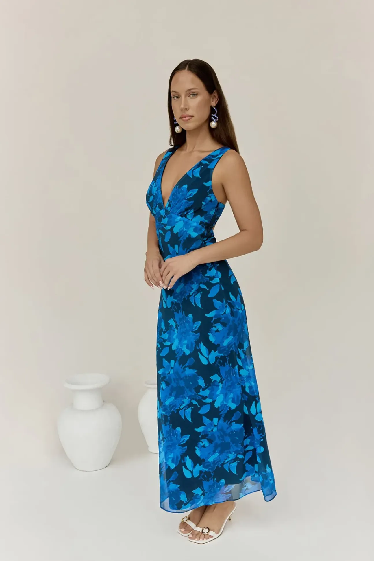 Just Landed Looks Maxi Dress Blue
