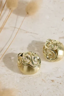 18K Gold Plated Athena Earrings Gold
