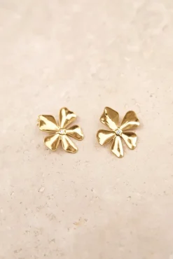 18k Gold Plated Blossom Love Earrings Gold