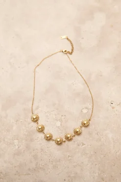 18k Gold Plated Bronze Perfection Necklace Gold