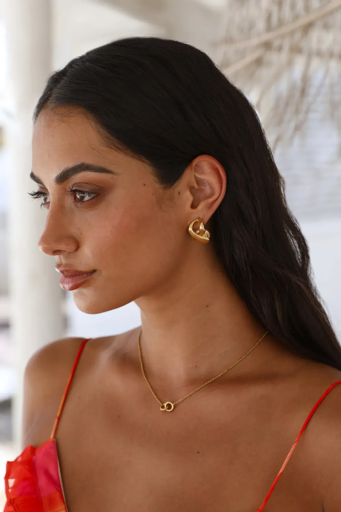 18k gold plated Caught In Destiny Necklace