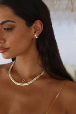 18k gold plated Caught In Destiny Necklace