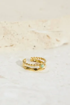 18k Gold Plated Dancing Pixies Ring Gold