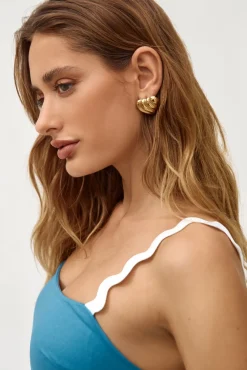 18k Gold Plated Fave Places Earrings Gold