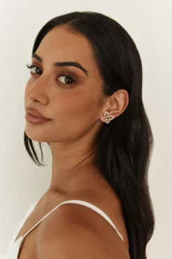 18K Gold Plated Flutter Away Earrings Gold