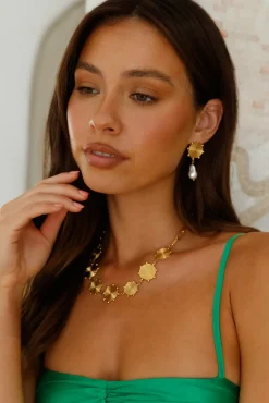 18k Gold Plated Gifted With Love Necklace Gold