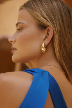 18k Gold Plated Iconic Moment Earrings Gold