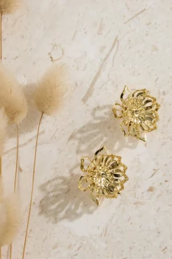 18K Gold Plated On The Glow Earrings Gold