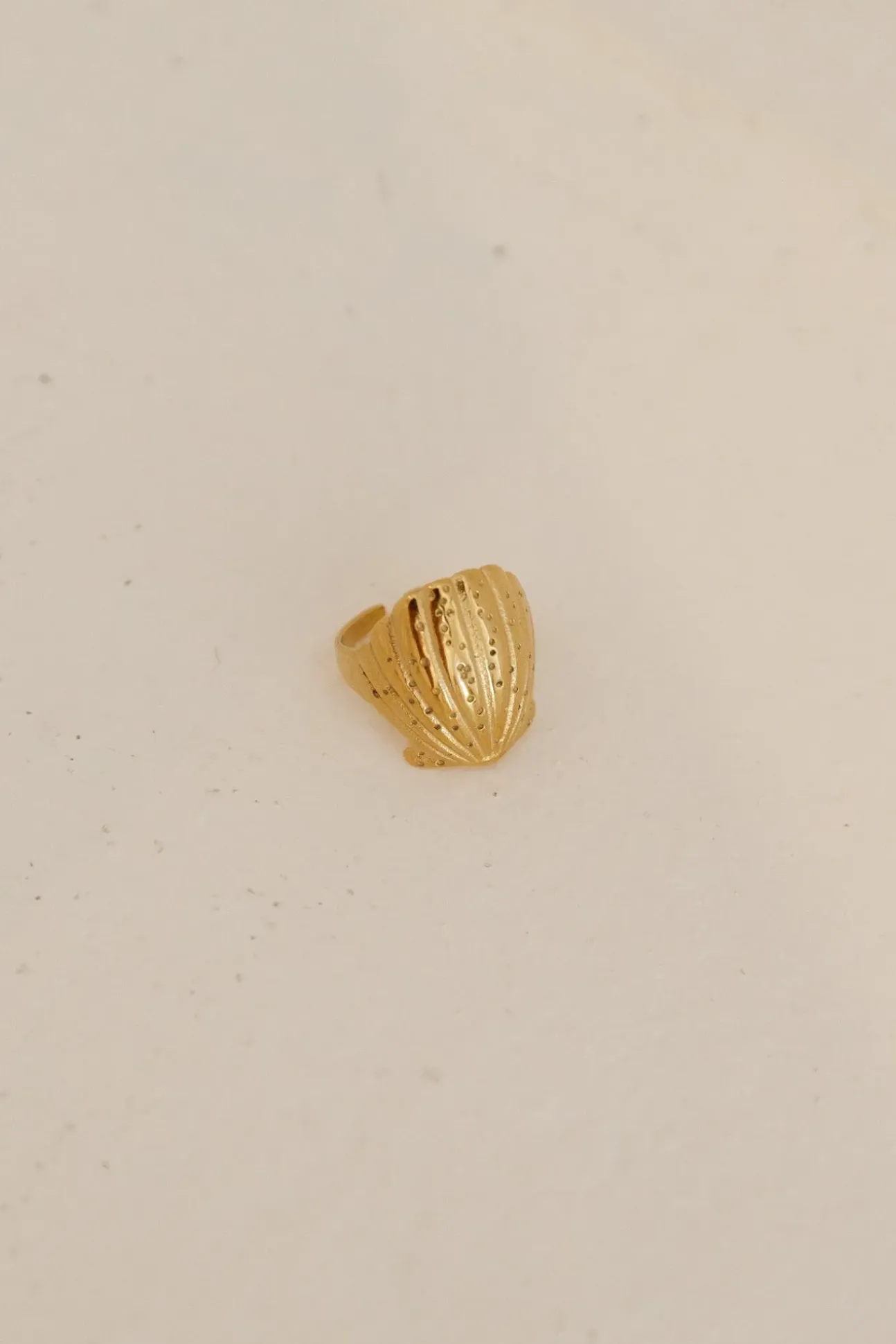 18K Gold Plated Shimmering Treasure Ring Gold