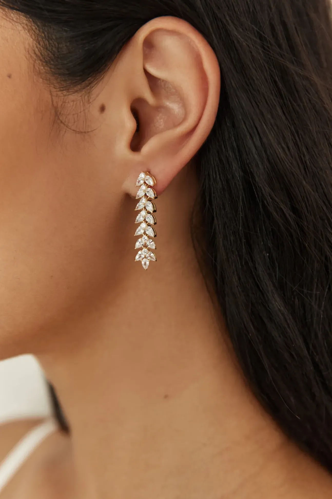 18K Gold Plated Shimmer Spark Earrings Gold