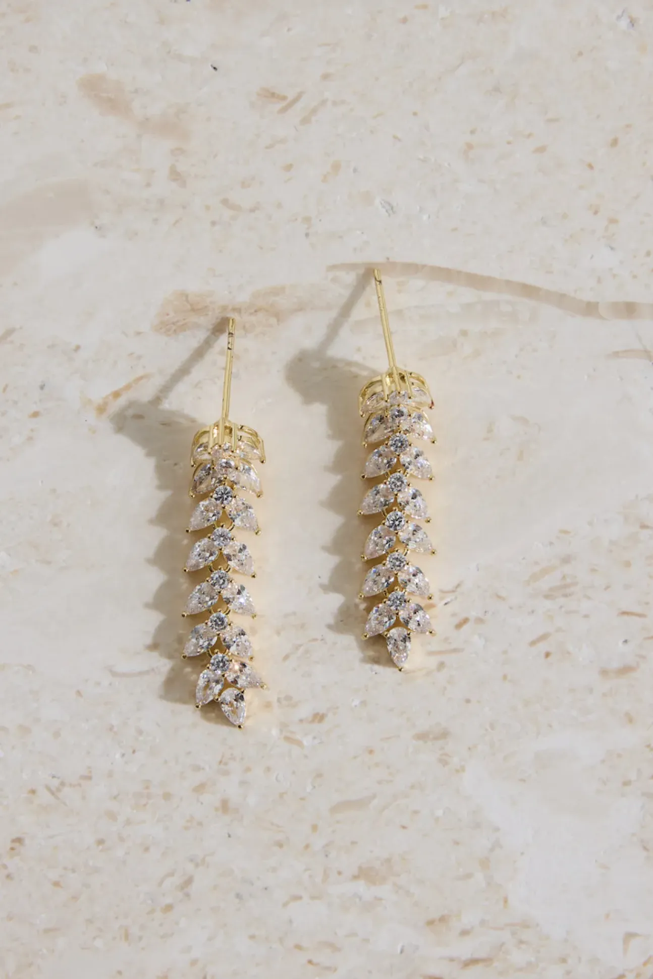 18K Gold Plated Shimmer Spark Earrings Gold