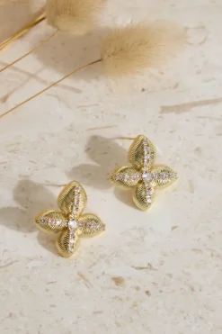 18K Gold Plated Shine Bright Earrings Gold