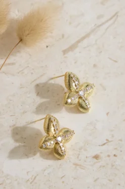 18K Gold Plated Shine Bright Earrings Gold