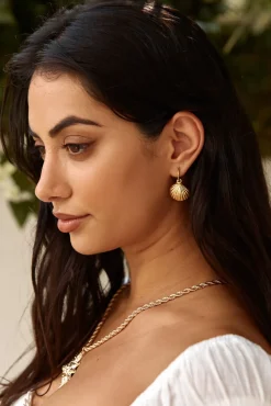 18k Gold Plated Shore Discovery Earrings Gold