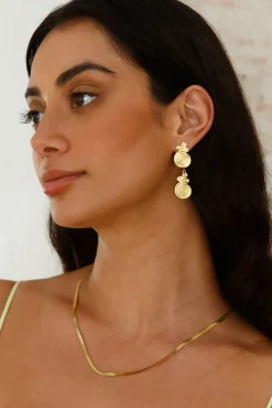 18k Gold Plated Sleek Snake Necklace Gold