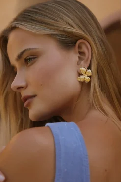 18k Gold Plated Spread Your Wings Earrings Gold