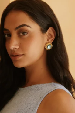 18K Gold Plated Tide Pool Earrings Gold