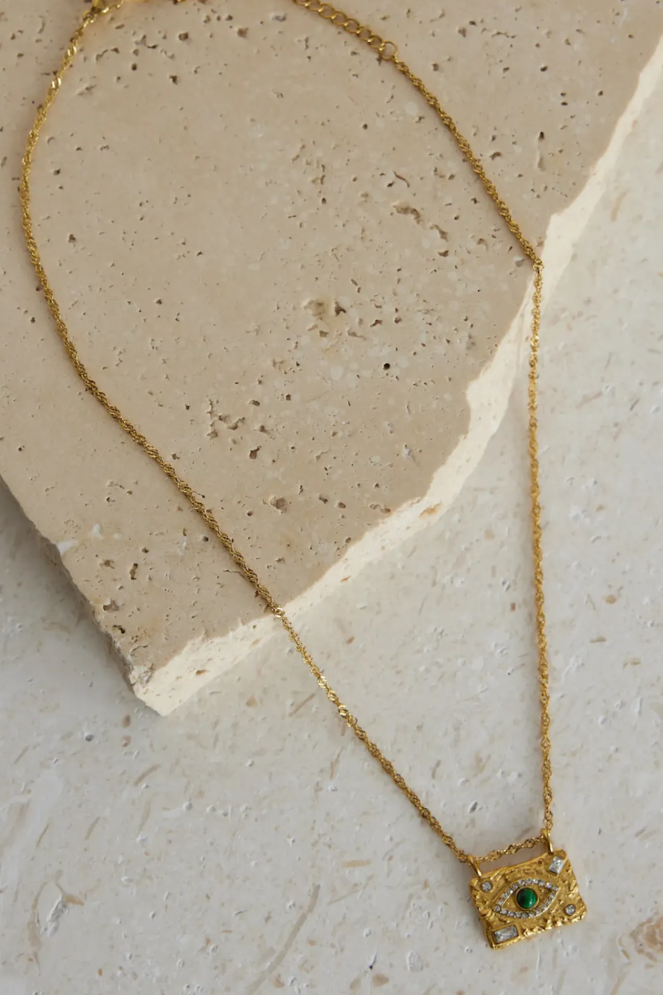 18k Gold Plated Treasure Box Necklace