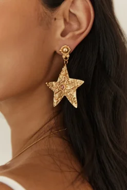 18K Gold Plated Universal Beauty Earrings Gold