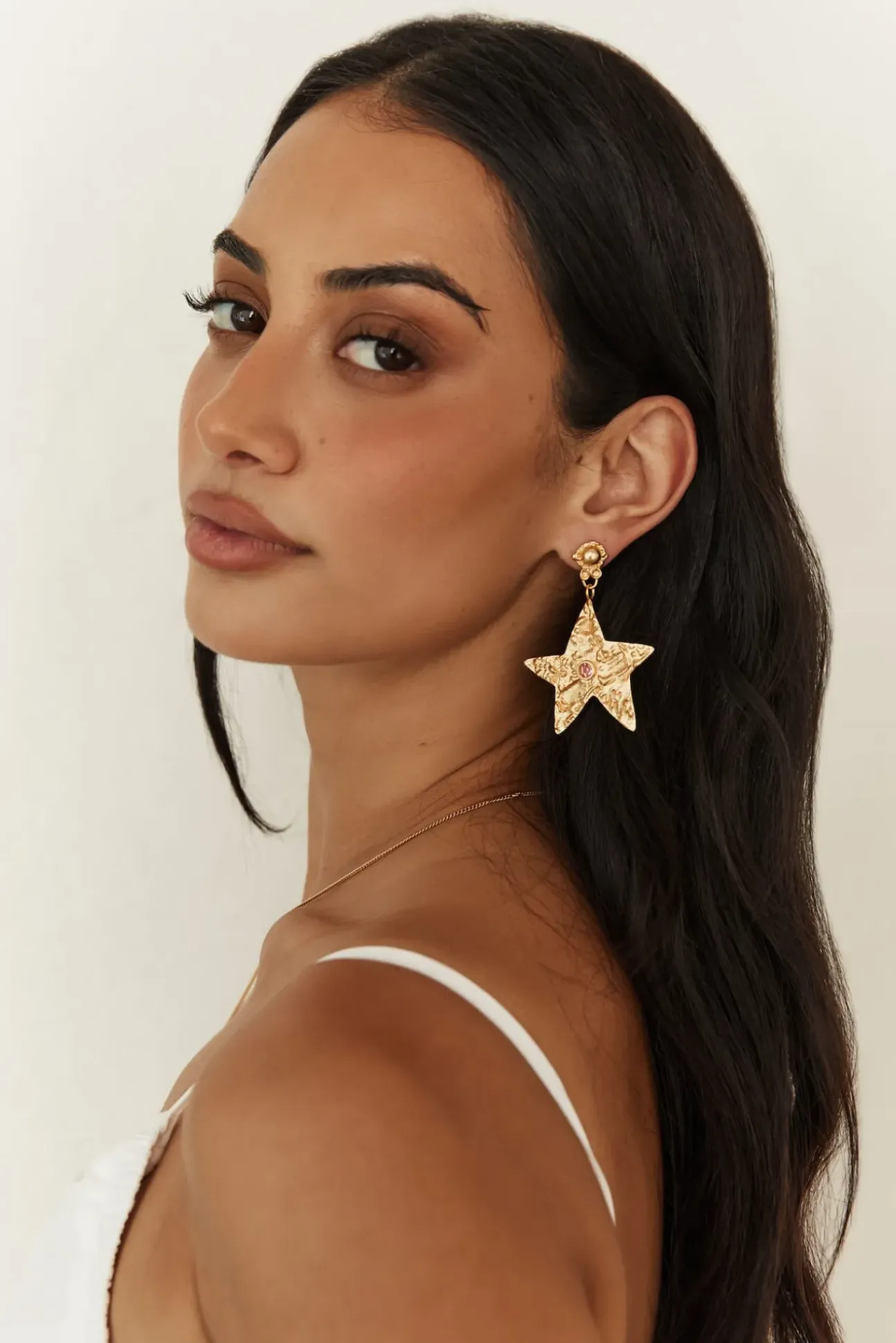 18K Gold Plated Universal Beauty Earrings Gold
