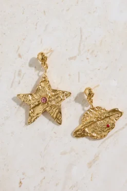 18K Gold Plated Universal Beauty Earrings Gold