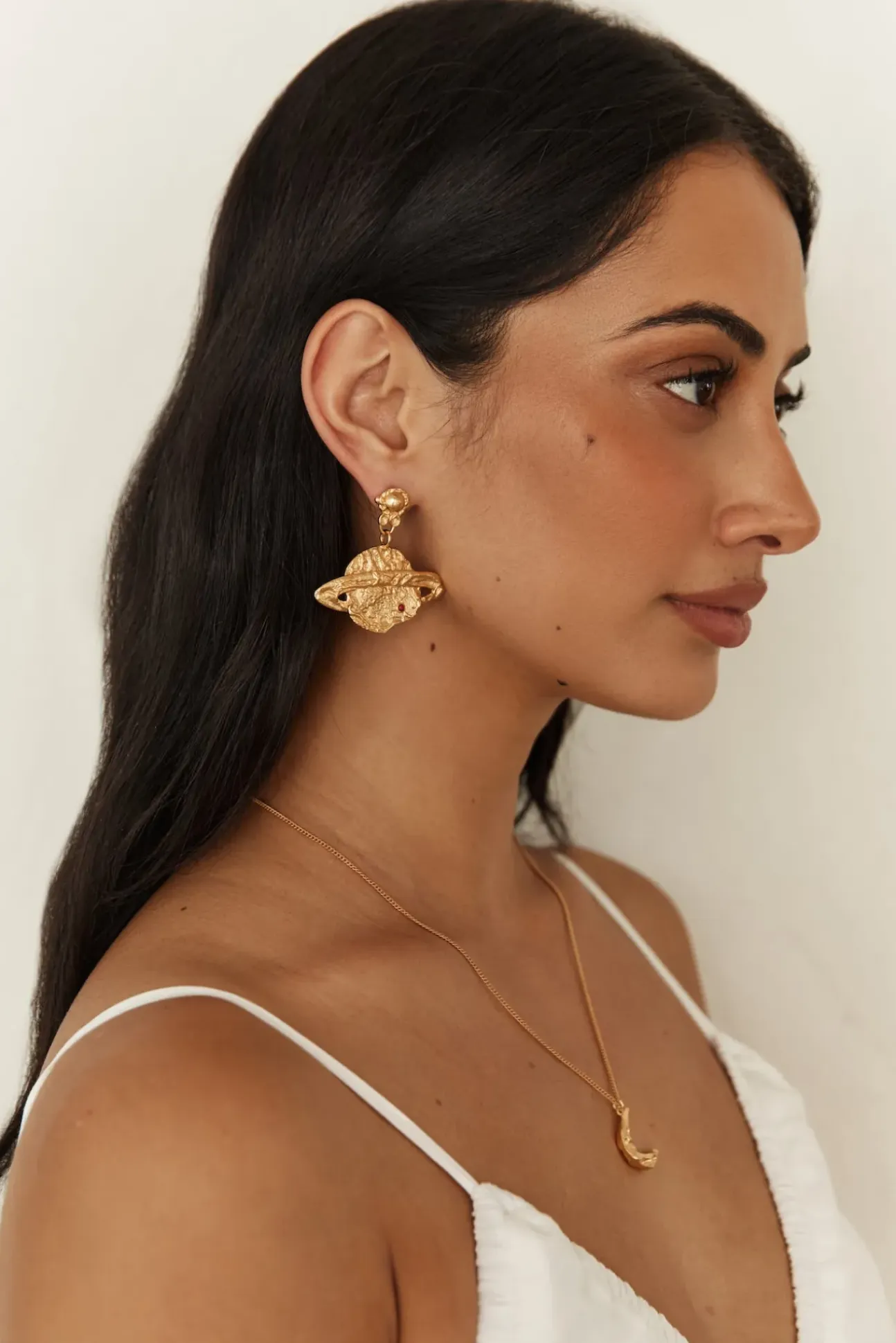 18K Gold Plated Universal Beauty Earrings Gold