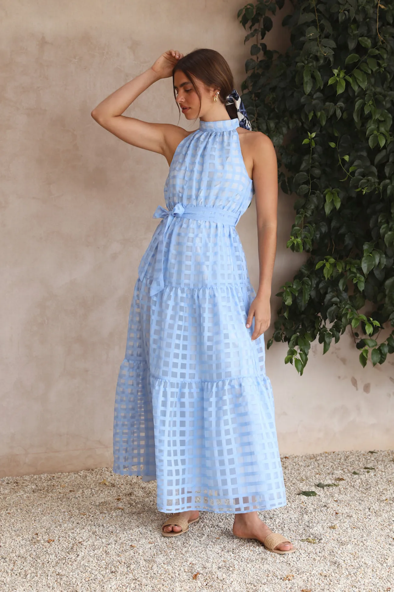 Kiss Me Maxi Dress Blue
