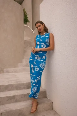Laguna Maxi Dress Blue