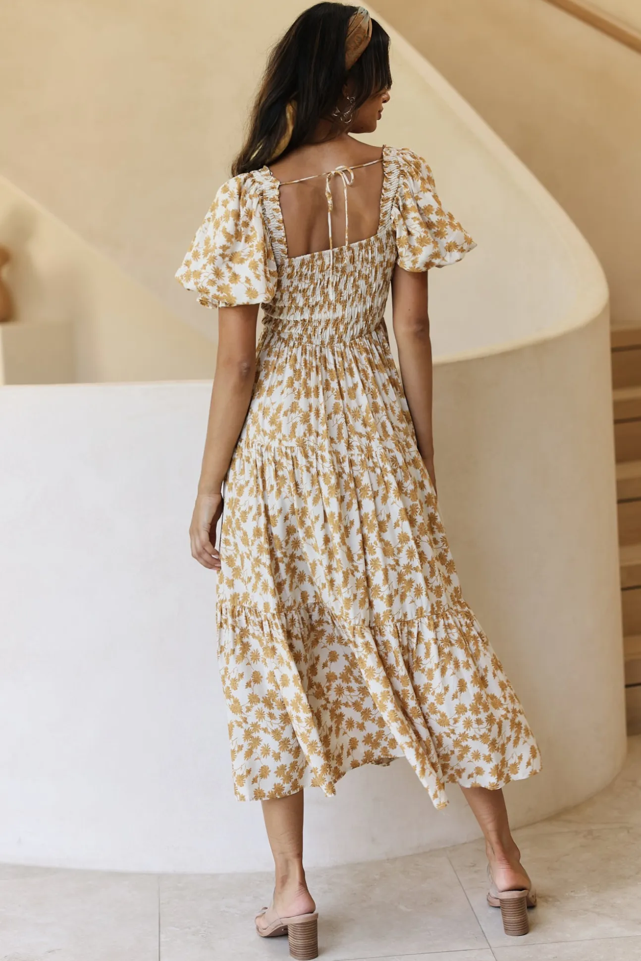 Land And Sky Maxi Dress Yellow