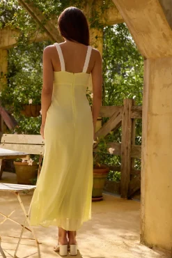 Last Word Midi Dress Yellow