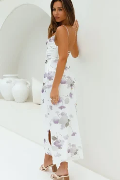 Lavender Love Mesh Maxi Dress Purple