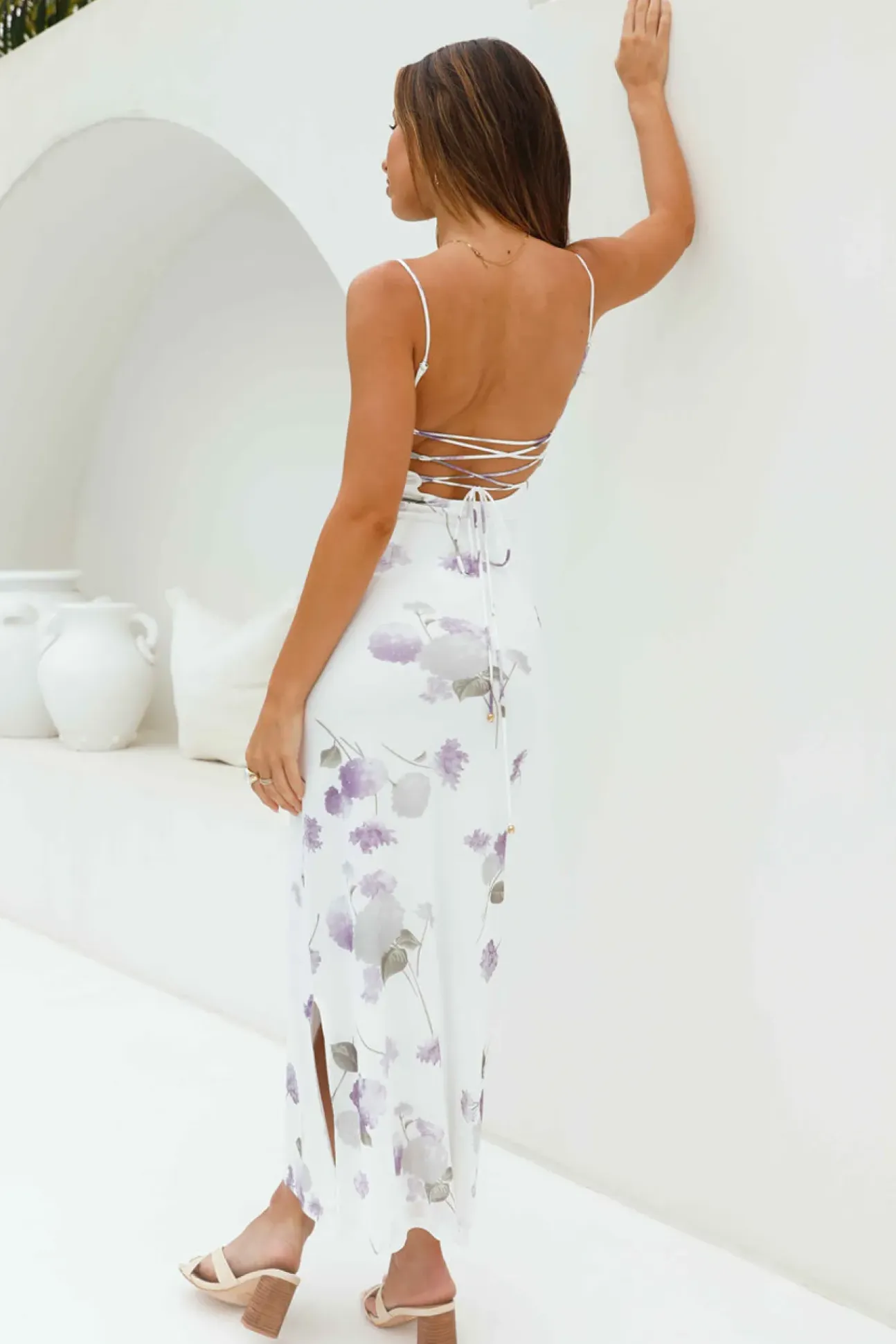 Lavender Love Mesh Maxi Dress Purple