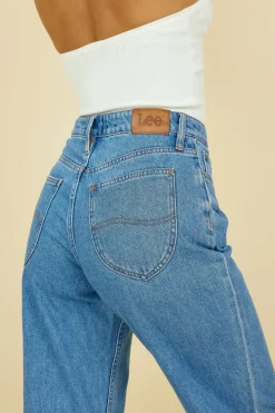 LEE 90's Mid Baggy Jean Blue Saints