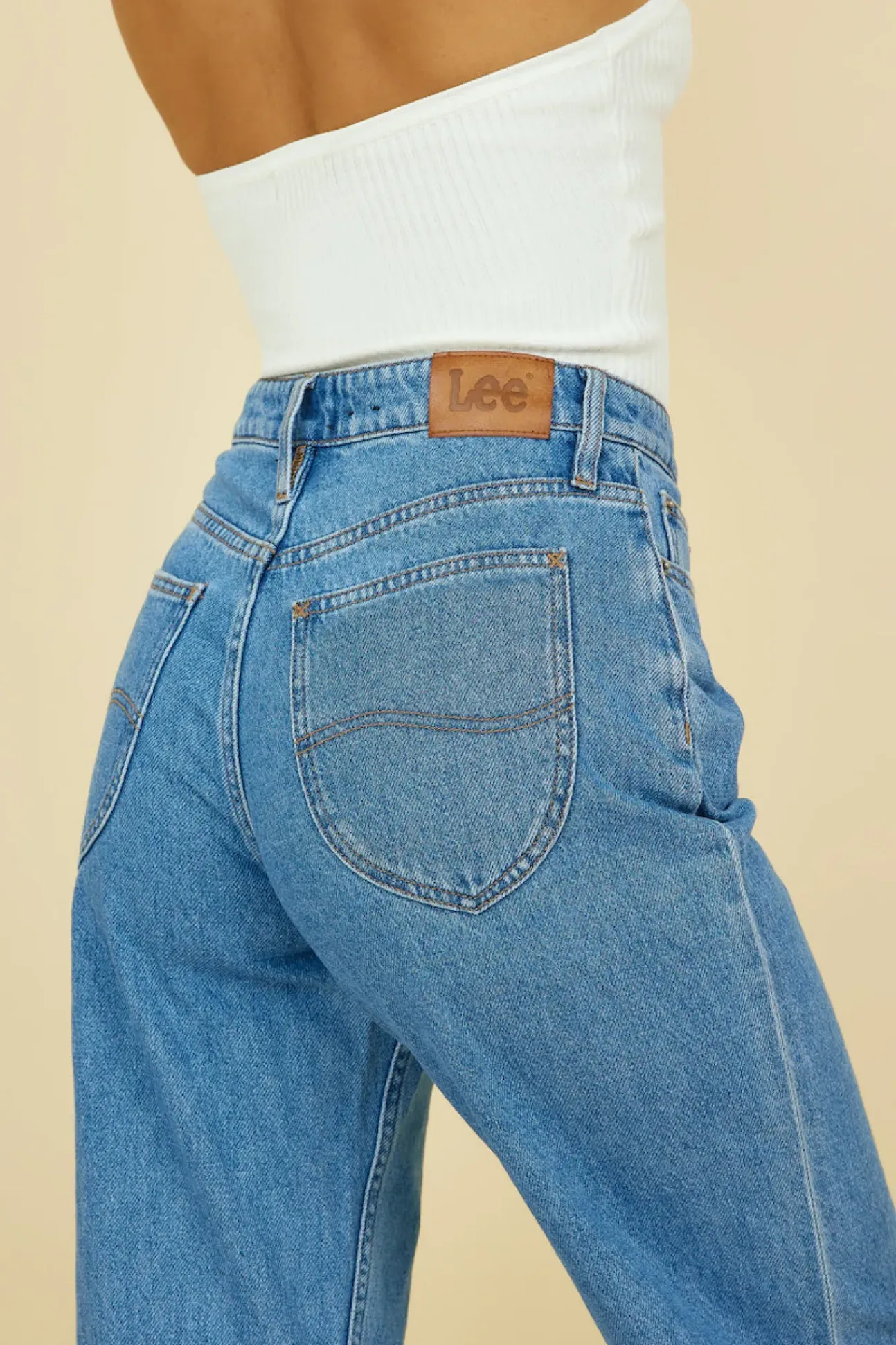 LEE 90's Mid Baggy Jean Blue Saints