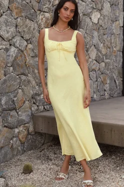 Lemon Squeeze Maxi Dress Yellow