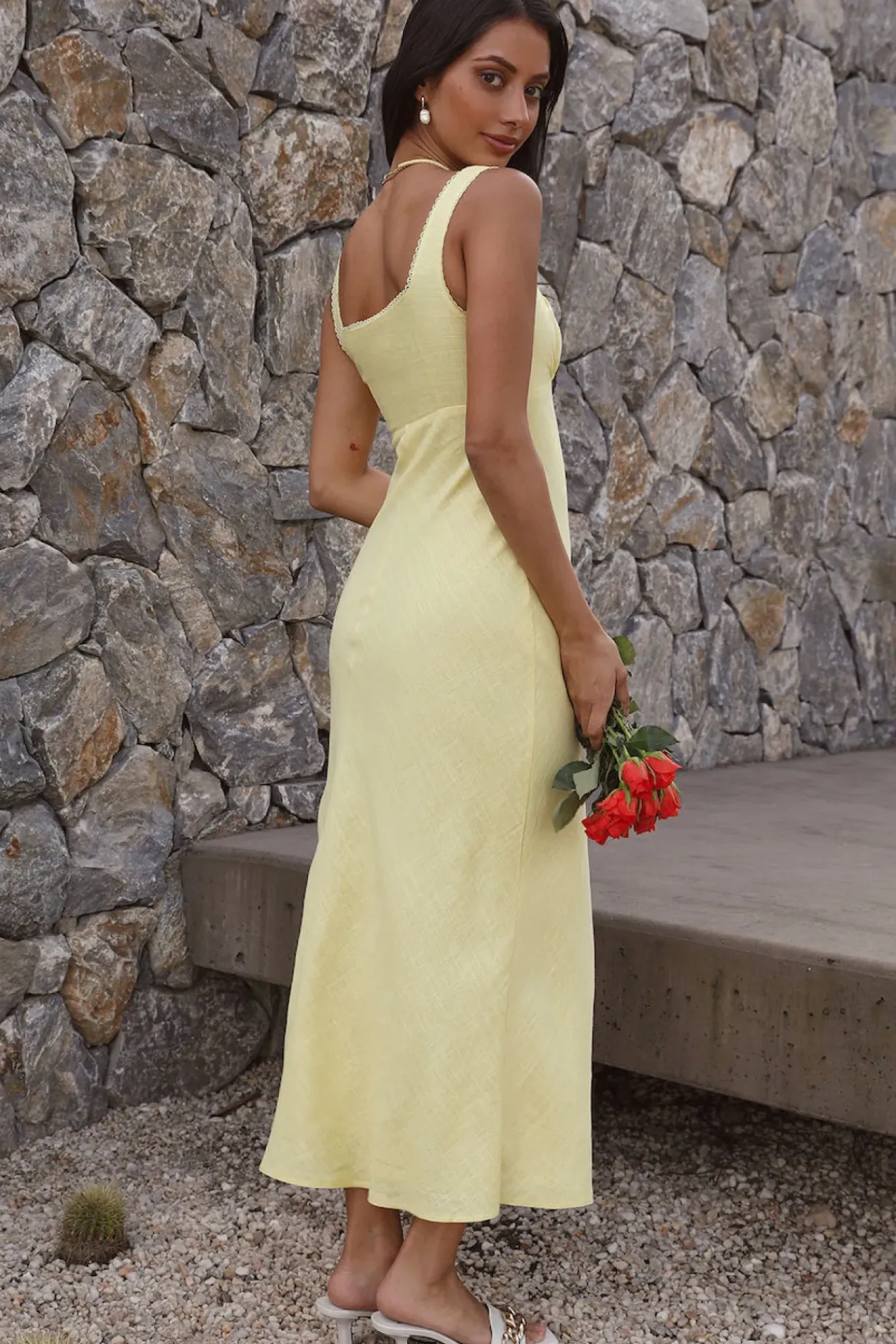 Lemon Squeeze Maxi Dress Yellow