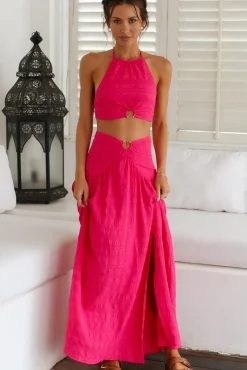 Lemon Tree Crop Top Pink
