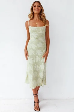Leora Midi Dress Green