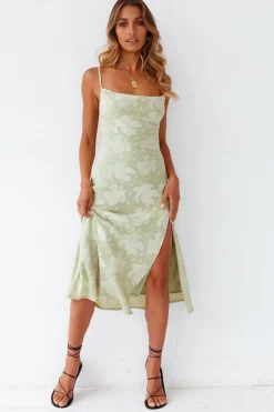 Leora Midi Dress Green
