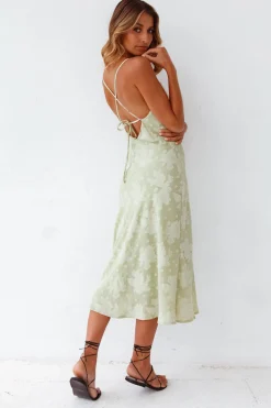 Leora Midi Dress Green