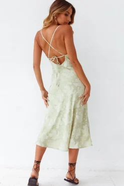 Leora Midi Dress Green