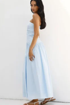 Lexi Love One Shoulder Maxi Dress Blue