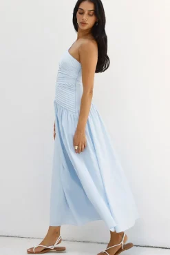 Lexi Love One Shoulder Maxi Dress Blue