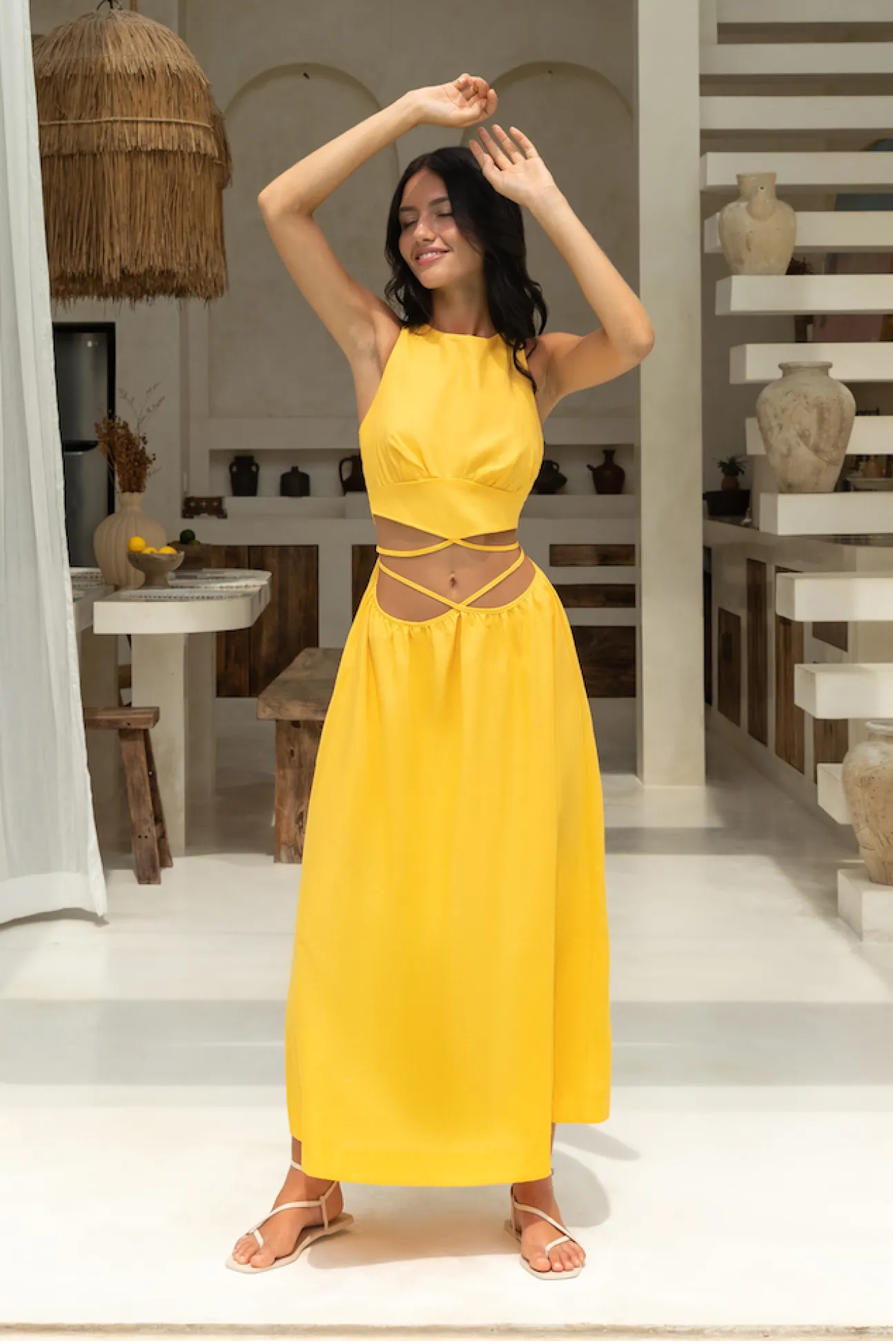 Lifetime Maxi Dress Yellow