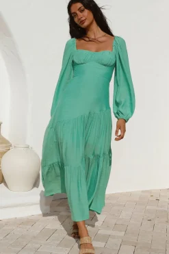 Like A Princess Maxi Dress Green
