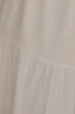 Liliana 100% Linen Maxi Dress White